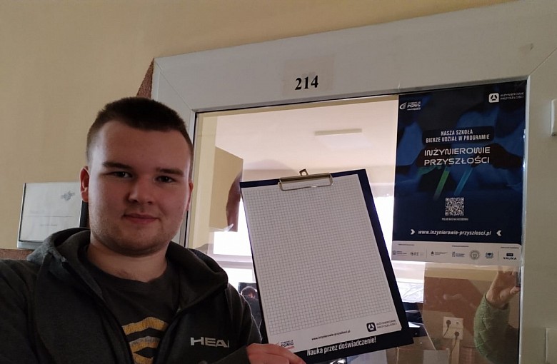 Kamil Widzyk uczeń ZSME w Żywcu - inżynierem przyszłości!