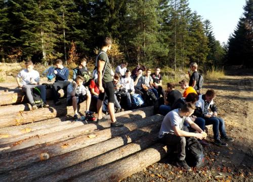 Klasa 1eT na pierwszej wycieczce…