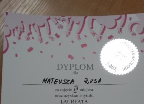 Mateusz Rus na olimpiadzie