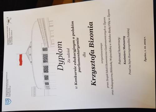 Konkurs wiedzy o „polskim parlamentaryzmie”