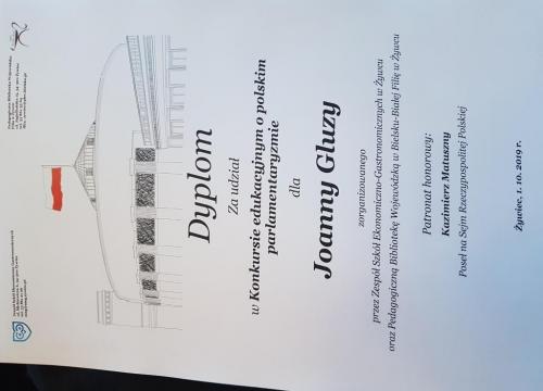 Konkurs wiedzy o „polskim parlamentaryzmie”