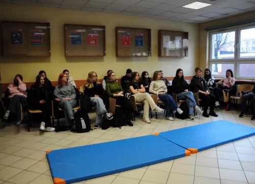 Klasy policyjne z wizytą w Szkole Policji w Katowicach