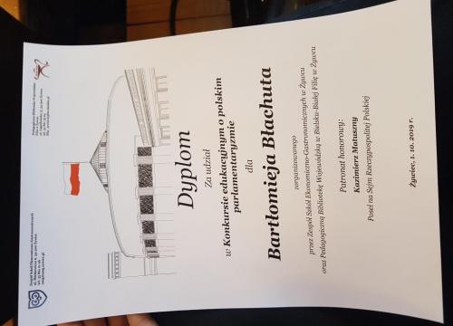 Konkurs wiedzy o „polskim parlamentaryzmie”