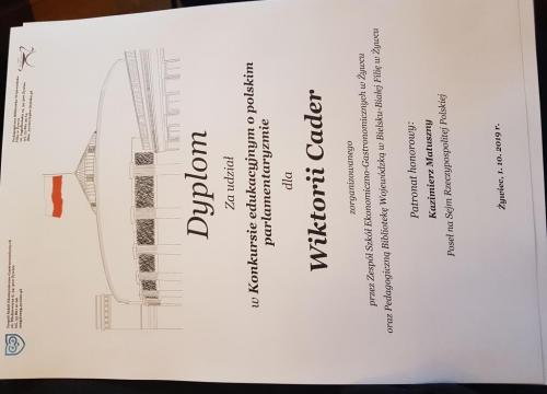 Konkurs wiedzy o „polskim parlamentaryzmie”