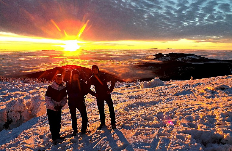 Prawdziwa magia, czyli zachód słońca na Pilsku!