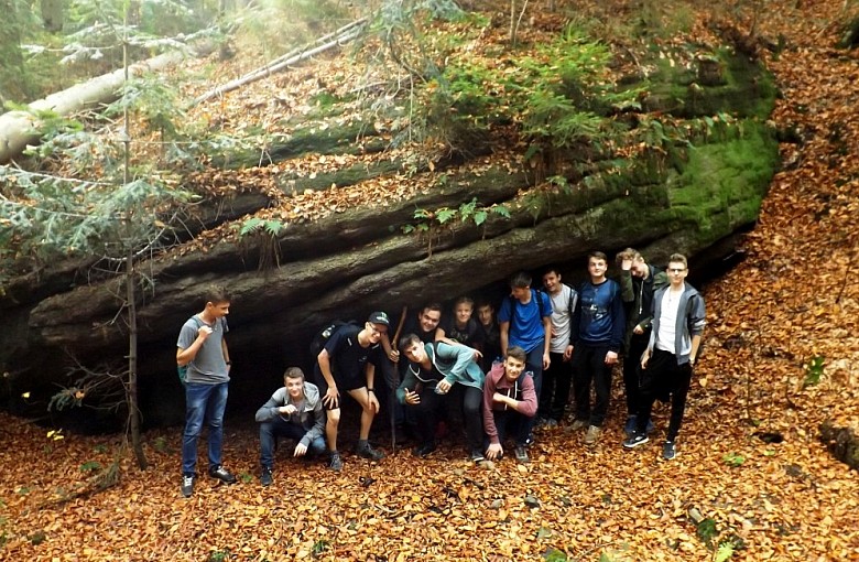 Klasa 1eT na pierwszej wycieczce…